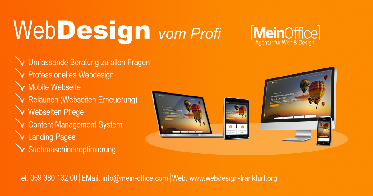 Webdesign Frankfurt, Webdesign Agentur für professionelles Webdesign